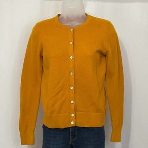A New Day Women’s Gold Button Down Cardigan Sweater Size XS
